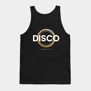 DISCO  - Never Dies Gold (White) Tank Top